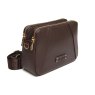 Alice Wheeler Alice Wheeler Kensington Double Zip Cross Body Bag Chocolate
