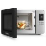Smeg Microwave with Grill Matte Black Open Door