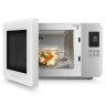 Smeg Microwave and Grill Matte White Open