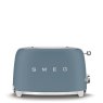 Smeg 2 Slice Toaster Matte Storm Blue