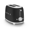 Smeg 2 Slice Toaster Matte Black Controls