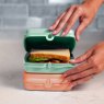 Tupperware Sandwich Keeper Orange In use Lifestyle