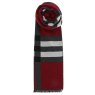 Joe Davies Equilibrium For Men Classic Checked Scarf Red