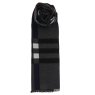 Joe Davies Equilibrium For Men Classic Checked Scarf Grey