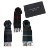 Joe Davies Equilibrium For Men Heritage Plaid Fringed Scarf Assorted Colours Group Shot