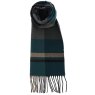 Joe Davies Equilibrium For Men Heritage Plaid Fringed Scarf Teal