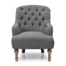 Aldiss Own Tilly Accent Chair in Charcoal Linen