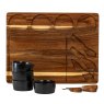 Hill Interiors Hill Interiors Acacia Cheese Board Set With Grey Bowls