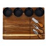 Hill Interiors Hill Interiors Acacia Cheese Board Set With Grey Bowls