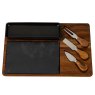 Hill Interiors Hill Interiors Acacia Cheese Board Set With Black Bowl