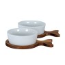 Hill Interiors Hill Interiors Set Of 2 Fishtail Serving Trays with Bowls