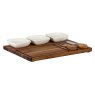 Hill Interiors Hill Interiors Acacia Cheese Board Set With White Bowls