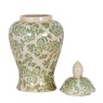 Hill Interiors Hill Interiors Green Clover Ceramic Ginger Jar