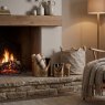 Hill Interiors Hill Interiors Bronze Logs Kindling & Matchstick Set