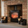 Hill Interiors Hill Interiors Black Logs Kindling & Matchstick Set
