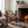 Hill Interiors Hill Interiors Ball Topped Companion Set Black