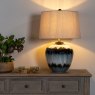 Hill Interiors Hill Interiors Midnight Shadows Table Lamp With Linen Shade