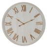 Hill Interiors Hill Interiors Large Rustic White Clock In Beaded Frame