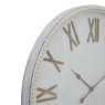 Hill Interiors Hill Interiors Large Rustic White Clock In Beaded Frame