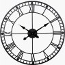 Pacific Black Metal Round Wall Clock