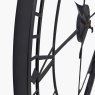 Pacific Black Metal Round Wall Clock Side Detail