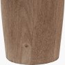 Pacific Inaya Natural Wood Table Lamp With Milos Linen Shade Base Detail