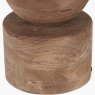Pacific Ziva Antique Wood Table Lamp base detail