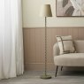 Pacific Sophia Olive Metal Bobble Floor Lamp Lifestyle