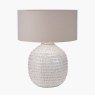 Pacific Signe Warm White Linear Texture Ceramic Table Lamp
