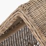 Pacific Tobs Grey Rattan House Dog Basket Edge Detail