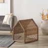 Pacific Tobs Grey Rattan House Dog Basket Lifestyle