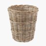 Pacific Tobs Grey Kubu Rattan Round Waste Paper Bin