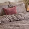 Yard Harris Chocolate Duvet Cover Set Pillow Close Up