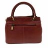 Nova Leathers Cognac Goat Leather Grab Bag Reverse