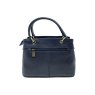 Nova Leathers Navy Goat Leather Grab Bag Reverse
