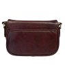 Nova Leathers Dark Brown Half Flap Shoulder Bag Reverse