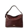 Nova Leathers Brown Short Handle Shoulder Bag