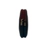 Nova Leathers Black Tan Twin Zip Top Phone Bag Side View