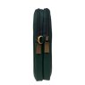 Nova Leathers Bottle Green Twin Zip Top Phone Bag Side View