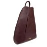 Nova Leathers Hot Chocolate Pyramid Backpack Angled View