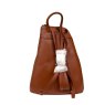 Nova Leathers Toffee Brown Pyramid Backpack Reverse