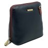 Nova Leathers Black Tan Small Dome Bag Angled View