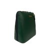 Nova Leathers Bottle Green Small Dome Bag Angled View