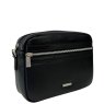 Nova Leathers Black Camera Bag Angled View