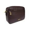 Nova Leathers Hot Chocolate Camera Bag Angled View