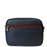 Nova Leathers Navy Tan Camera Bag Reverse