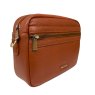 Nova Leathers Toffee Brown Camera Bag Angled View