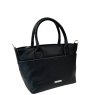 Nova Leathers Black Small Grab Bag Angled View
