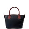 Nova Leathers Black Tan Small Grab Bag Reverse