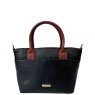 Nova Leathers Black Tan Small Grab Bag